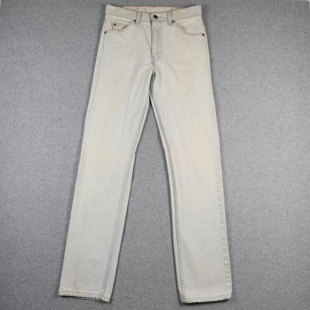 Vintage Levis 505 Jeans 30x34 (Actual 29x33) Orange Tab Light Wash Straight USA